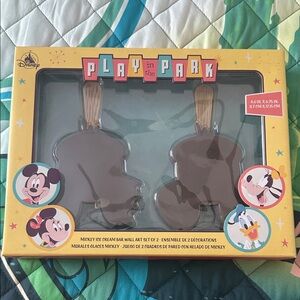NEW Disney Play in the Park Wall Art Set - Brown and Yellow